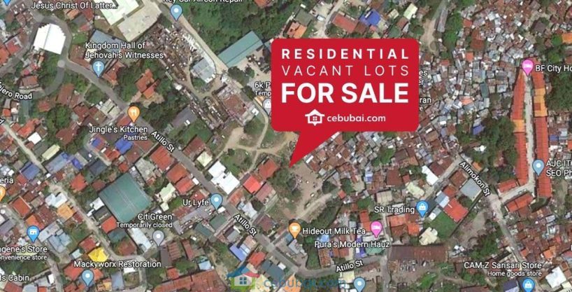 3 Adjacent Titled Vacant Lots For Sale within Atillo Subdivision Labangon Cebu City
