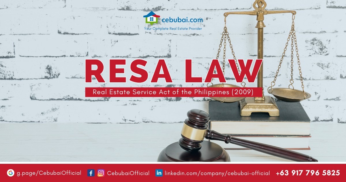 Real Estate Service Act of the Philippines 2009 RESA LAW