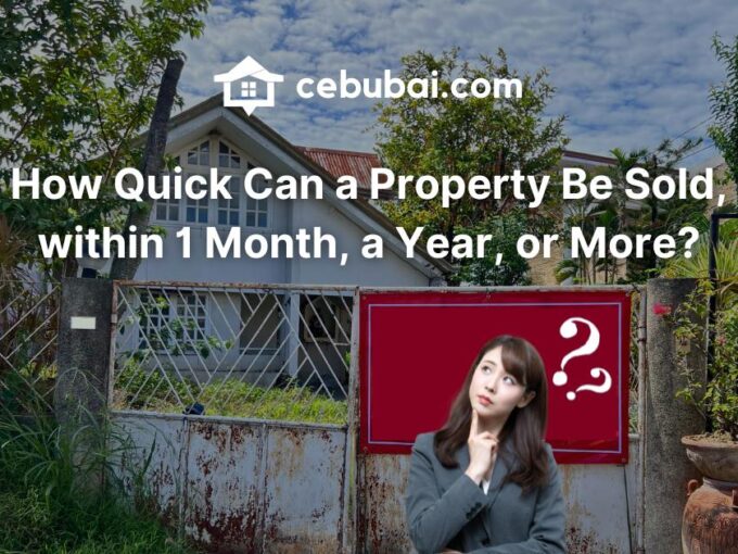 How Quick Can a Property Be Sold, within 1 Month, a Year, or More?