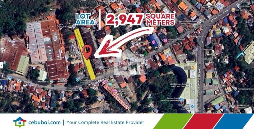 Map of the Vacant Lot For Sale ideal for Housing in Talamban Cebu City