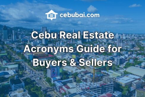 A wide city view of Cebu showing busy streets, tall buildings, and growing neighborhoods, made to support an article that explains important real estate acronyms for buyers and sellers by Cebubai.com.